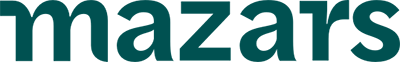 Logo Mazars en bleu sarcelle foncé